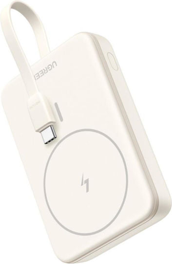 Ugreen PB760 MagSafe Power Bank 10000mAh 20W με Θύρα USB-C Λευκό
