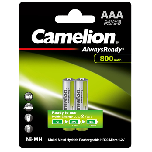R03AAA800mAh-BP2 ΜΠΑΤΑΡΙΑ CAMELION ALWAYS READY AAA
