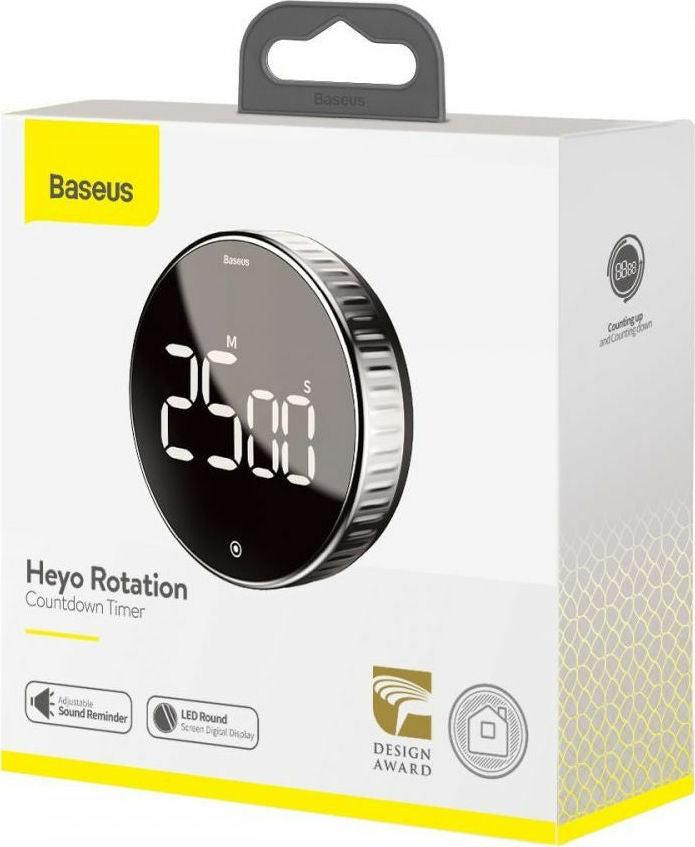 Baseus Ψηφιακό Χρονόμετρο Κουζίνας Heyo Rotation Αντίστροφης Μέτρησης