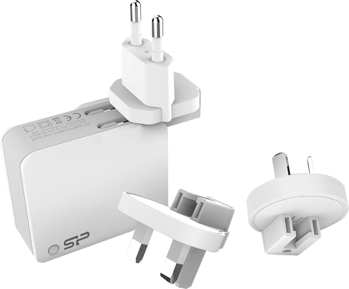 Silicon Power 2x USB-A Wall Adapter Λευκό (WC102P)