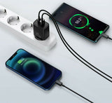 Baseus Φορτιστής Χωρίς Καλώδιο με Θύρα USB-A και Θύρα USB-C 20W Power Delivery / Quick Charge 3.0 Μαύρος (CCXJ-B01)