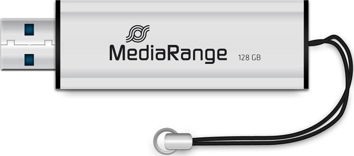 MediaRange 128GB USB 3.0 Stick Λευκό