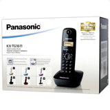 Panasonic KX-TG1611 Ασύρματο Τηλέφωνο με Ελληνικό Μενού Μαύρο