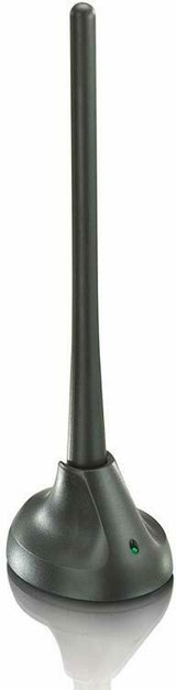 Philips SDV5100/12 Εσωτερική Κεραία Τηλεόρασης (απαιτεί τροφοδοσία) σε Μαύρο Χρώμα Σύνδεση με Ομοαξονικό (Coaxial) Καλώδιο