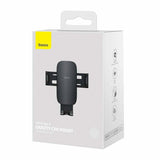 Baseus Βάση Κινητού Αυτοκινήτου Metal Age II με Ρυθμιζόμενα Άγκιστρα Μαύρη