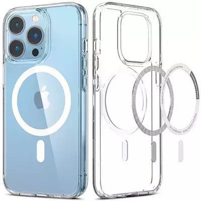 Clear Mag Cover Mid Case Compatible Magsafe Iphone 16 Transparent