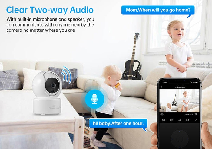 Powertech IP Κάμερα Παρακολούθησης Wi-Fi 3MP Full HD+ με Αμφίδρομη Επικοινωνία και Φακό 3.6mm PT-1085