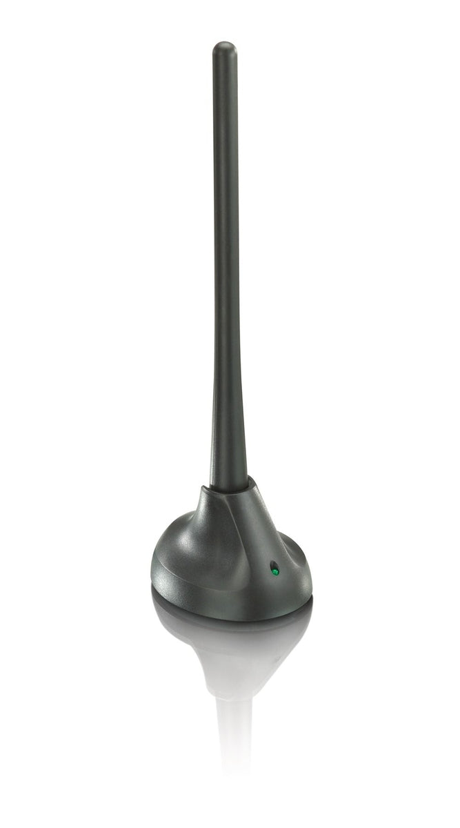 Philips SDV5100/12 Εσωτερική Κεραία Τηλεόρασης (απαιτεί τροφοδοσία) σε Μαύρο Χρώμα Σύνδεση με Ομοαξονικό (Coaxial) Καλώδιο