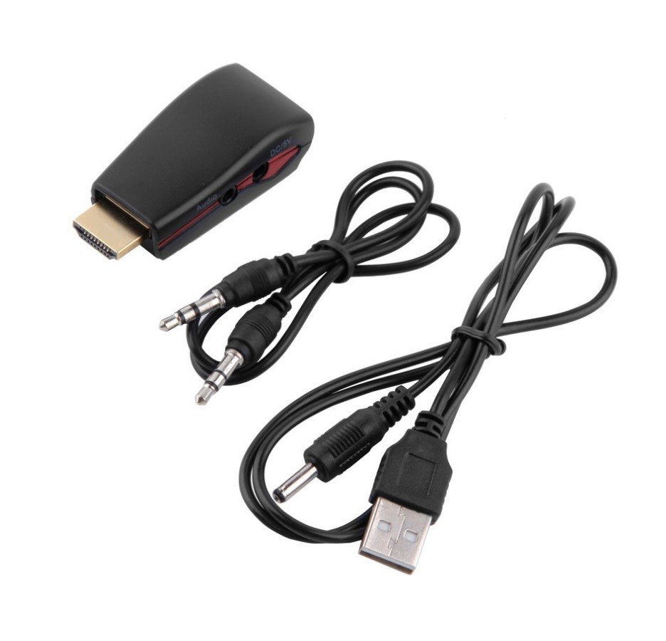 Powertech HDMI male - 3.5mm / VGA female (CAB-H076)