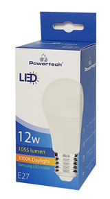 POWERTECH LED Λάμπα Globe E27-006 12W, 3000K, E27, Samsung LED, IC