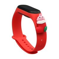Hurtel Christmas Holidays Λουράκι Σιλικόνης Red Santa 1 (Mi Smart Band 5/Mi Smart Band 6)