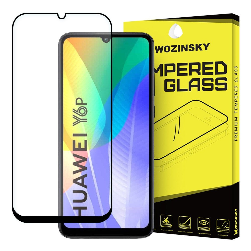 Wozinsky Wozinsky Full Glue Tempered Glass Black (Huawei Y6p)