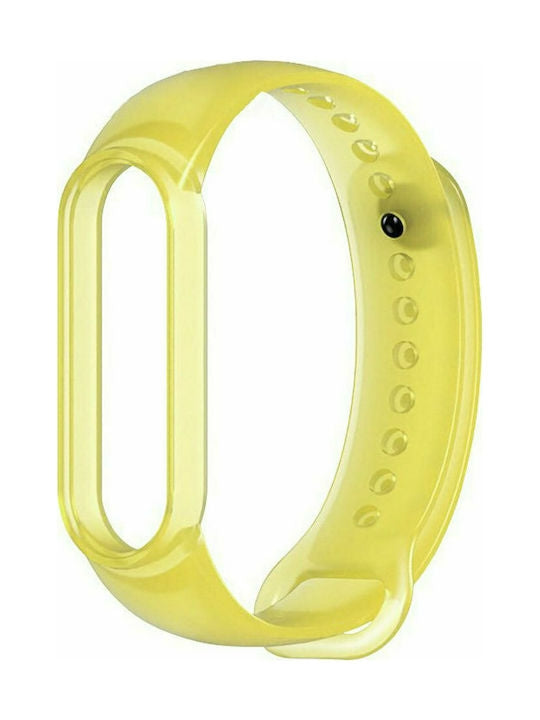Hurtel Λουράκι Σιλικόνης Κίτρινο (Mi Smart Band 5/Mi Smart Band 6)