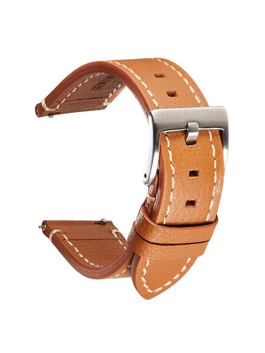 Λουράκι Δερμάτινο Καφέ (Universal 20 mm)