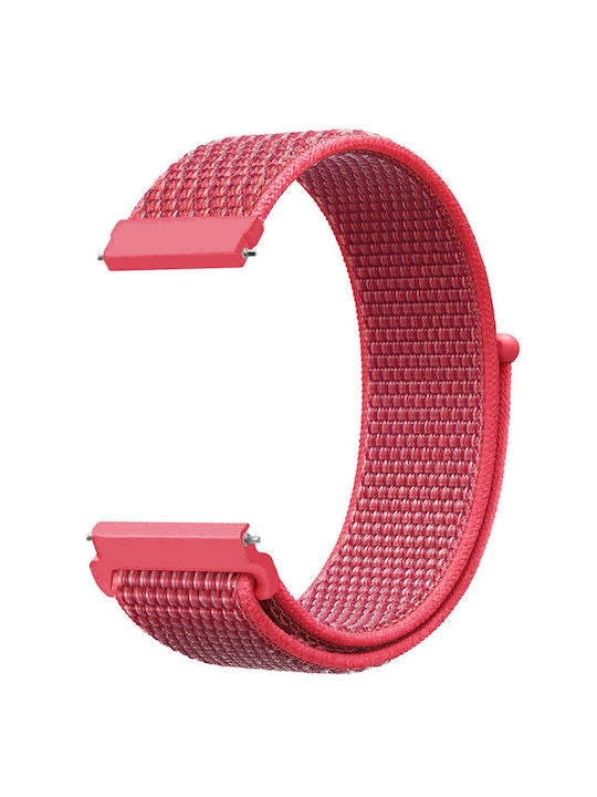 Λουράκι Υφασμάτινο Ροζ (Universal 22 mm)