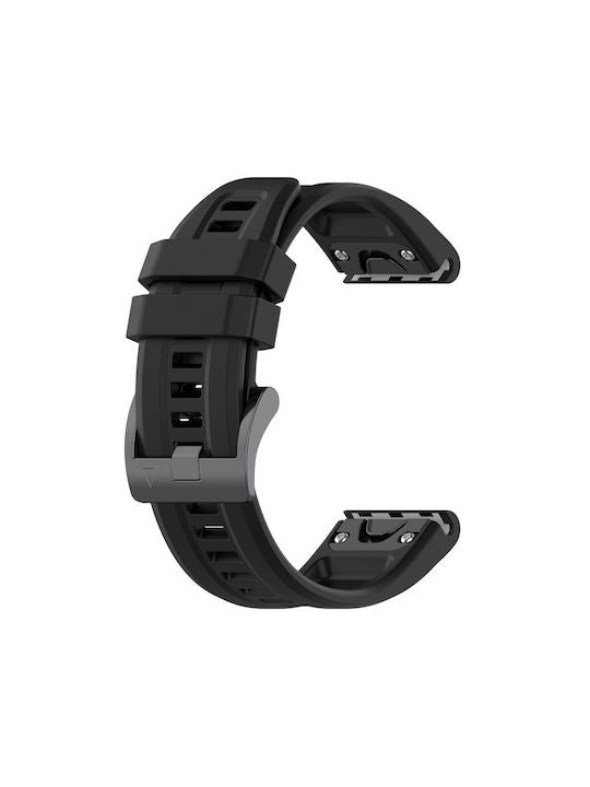 Λουράκι Σιλικόνης Μαύρο (Fenix 3 / 5X / 5X Plus / 6X / 6X Pro / 7X / 7X Pro / 8 (51mm))