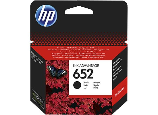 HP 652 Μελάνι Εκτυπωτή InkJet Μαύρο (F6V25AE)