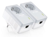 TP-LINK TL-PA4010P KIT v6 Powerline Διπλό για Ενσύρματη Σύνδεση με Passthrough Πρίζα και Θύρα Ethernet
