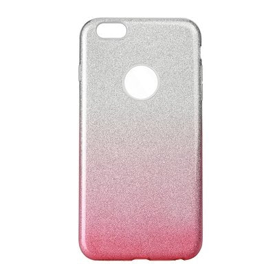 Forcell Shining Back Cover Σιλικόνης Clear / Pink (iPhone 6/6s Plus)