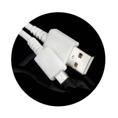 Forcell Φορτιστής με Θύρα USB-A και Καλώδιο micro USB Λευκός (5901737416780)