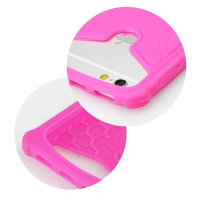 Θήκη Σιλικόνης Back Cover έως 4.7" Ροζ