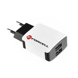 Travel Charger Universal 2A with 2xUSB socket Forcell