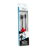 Disney Minnie Dots Flat USB 2.0 Cable USB-C male - USB-A male Μαύρο 1m (DUSMIN019)