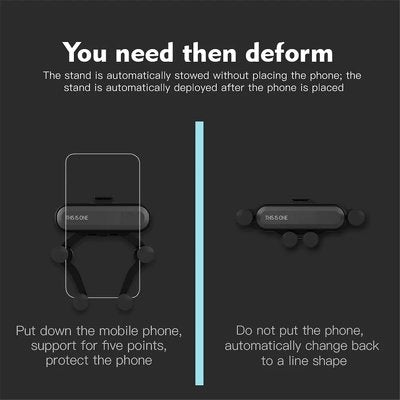 Βάση Κινητού Αυτοκινήτου Air Vent Phone Holder με Ρυθμιζόμενα Άγκιστρα