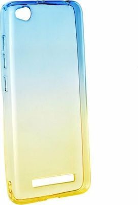 Forcell Ombre Back Cover Σιλικόνης Blue / Gold (Xiaomi Redmi 4a)