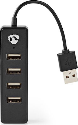 Nedis USB 2.0 Hub 4 Θυρών με σύνδεση USB-A
