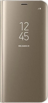 Flip Mirror Clear View Gold (Galaxy J7 2017)