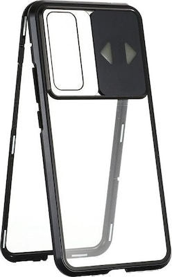 Wozinsky Magnetic Cam Slider 360 Full Cover Συνθετική Clear / Black (Huawei P40)