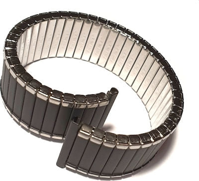 Tzevelion B383238 Μεταλλικό Μπρασελέ Μαύρο 22mm