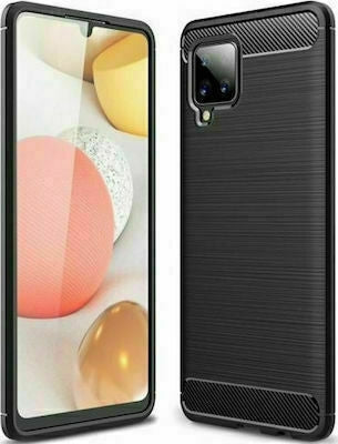 Carbon Back Cover Σιλικόνης Μαύρο (Galaxy A42)