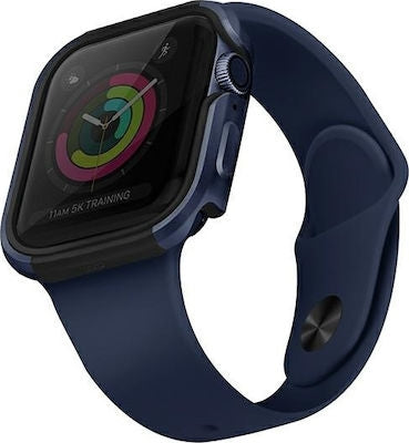 Uniq Valencia Θήκη Σιλικόνης σε Μπλε χρώμα για το Apple Watch 44mm