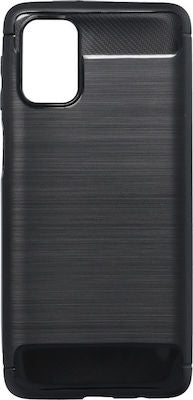 Forcell Carbon Back Cover Σιλικόνης Μαύρο (Galaxy M31s)