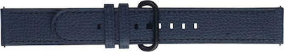 Samsung Essence Leather Strap 20mm Λουράκι Δερμάτινο Μπλε (Galaxy Watch 3 41mm)