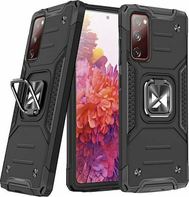 Wozinsky Ring Armor Kickstand Tough Rugged Back Cover Πλαστικό Μαύρο (Galaxy S20 FE)