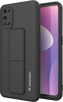 Wozinsky Kickstand Flexible Back Cover Σιλικόνης Μαύρο (Oppo A92 / A72 / A52)