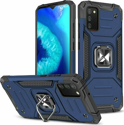 Wozinsky Ring Armor Back Cover Συνθετική Μπλε (Galaxy A02s)