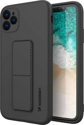 Wozinsky Kickstand Flexible Back Cover Σιλικόνης Μαύρο (iPhone 12 Pro)