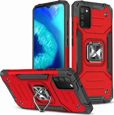 Wozinsky Ring Armor Back Cover Συνθετική Ανθεκτική Κόκκινο (Galaxy A02s)