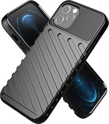 Forcell Thunder Back Cover Σιλικόνης Μαύρο (iPhone 13 Pro Max)