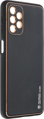 Forcell Leather Back Cover Δερματίνης / Σιλικόνης Μαύρο (Galaxy A32 5G)