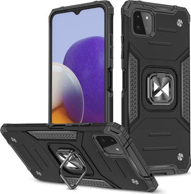 Wozinsky Ring Armor Back Cover Πλαστικό Μαύρο (Galaxy A22 4G)