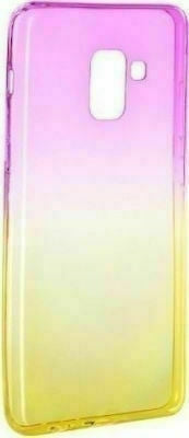 Forcell Ombre Back Cover Σιλικόνης Ροζ Χρυσό (Galaxy A3 2016)