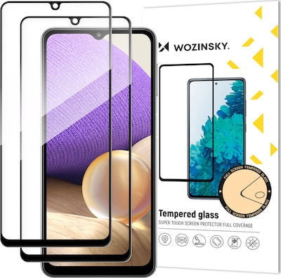 Wozinsky Full Glue Super Tough Full Face Tempered Glass Black 2τμχ (Galaxy A32 5G)