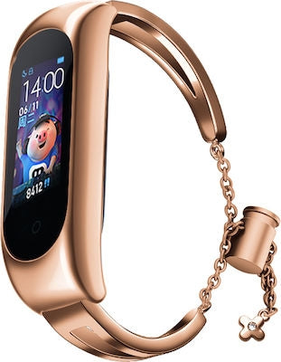 Hurtel Bracelet Λουράκι Μεταλλικό Ροζ Χρυσό (Mi Smart Band 5/Mi Smart Band 6)