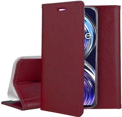 Magnet Wallet Πλαστικό Μπορντό (Realme 8i)