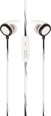 Setty Sport In-ear Handsfree με Βύσμα 3.5mm Λευκό